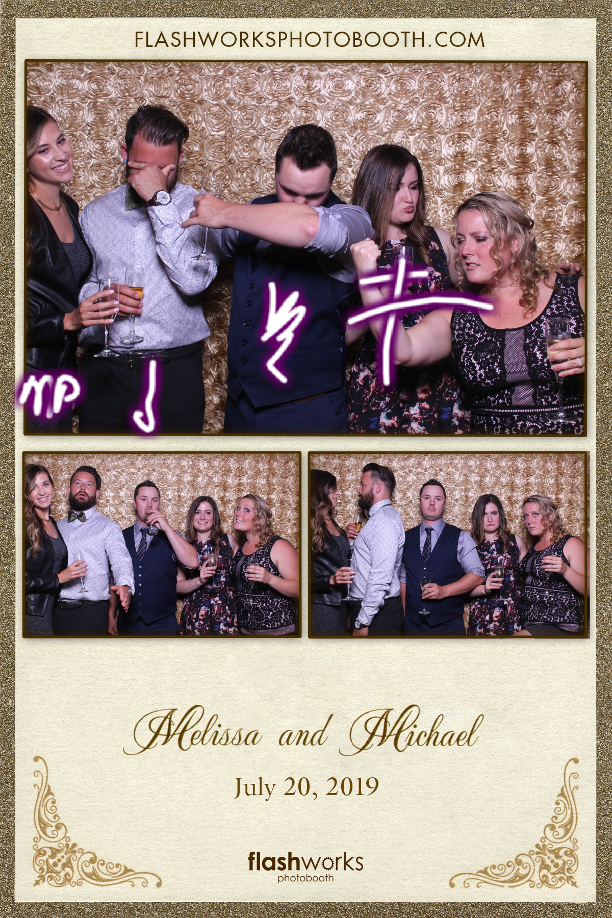 Michael and Melissa's Wedding | View more photos from the event at gallery.flashworksphotobooth.com/u/FlashworksPhotoboothInc/Michael-and-Melissas-Wedding